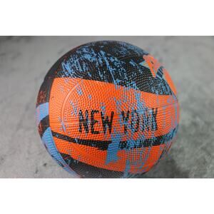 New York Knicks Basketball Classic Color Small Ball NY Logo Orange and Blue